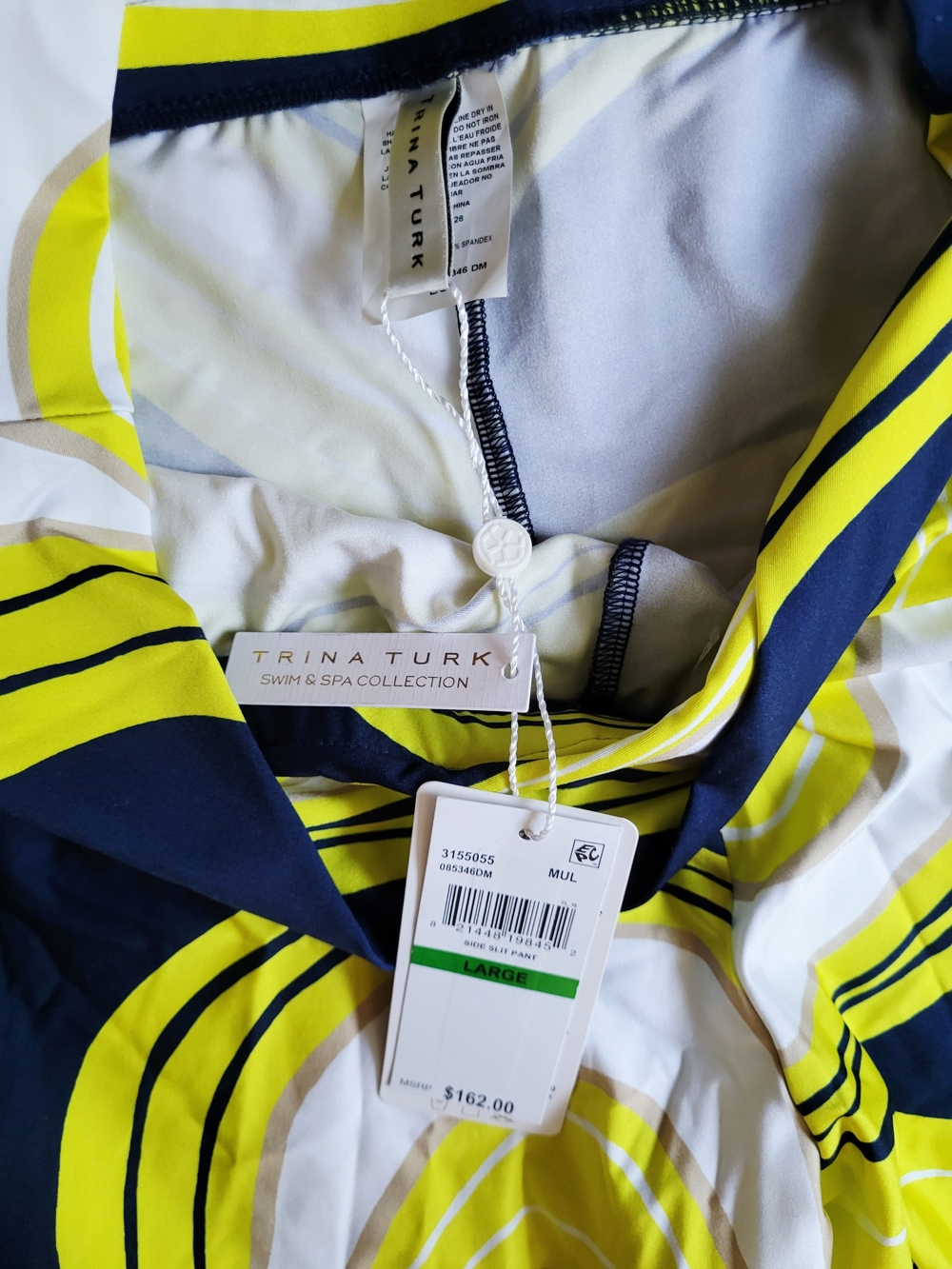 Trina Turk Women Serena Swim Pants Beach Cover Ups Wide Leg Size L Large - Picture 8 of 8